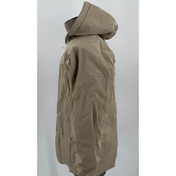 Misty Harbor Men's Any Weather Slicker Jacket Hood Flannel Lined Pockets Small - Picture 3 of 14